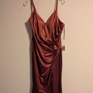 Revelry Skye Satin Bridesmaid Dress